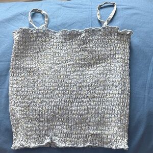 PacSun Floral Linen Tube Top with Straps